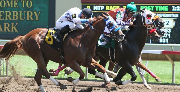 LOTA JAMES - Dash in a Flash Stakes - Winningest Quarter Horse Rider in Canterbury Park History - Nik Goodwin - 07-15-17 - R02 - CBY - Finish