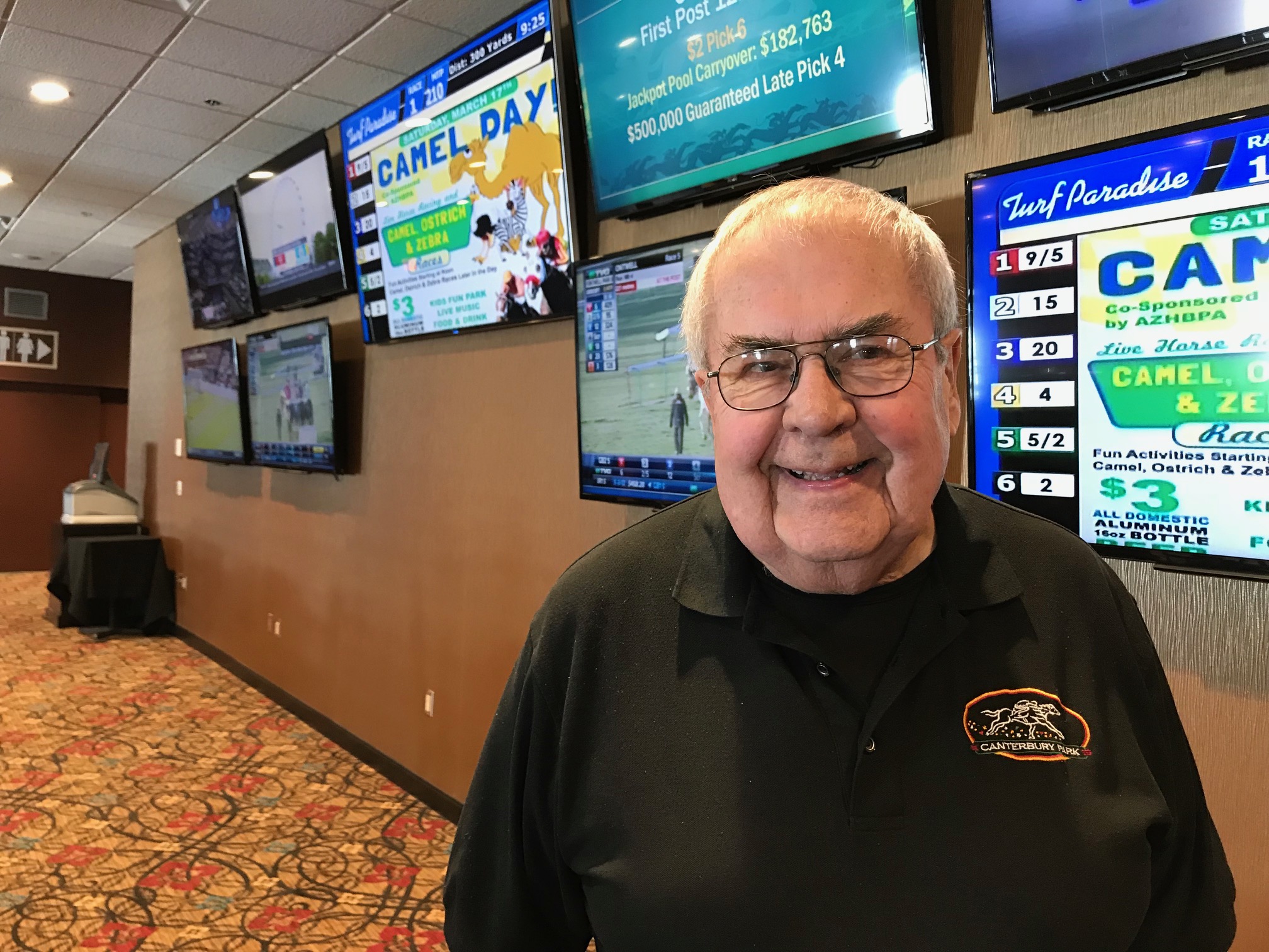 Jerry Langsweirdt has worked at Canterbury Park since Day 1.
