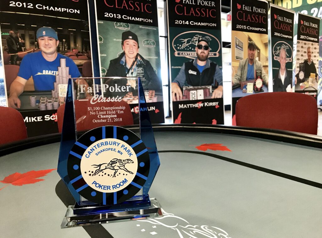 2018 Fall Poker Classic Main Event Trophy