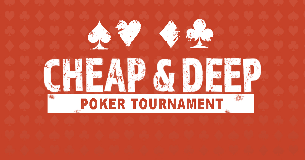 Cheap & Deep Poker Tournament Canterbury Park