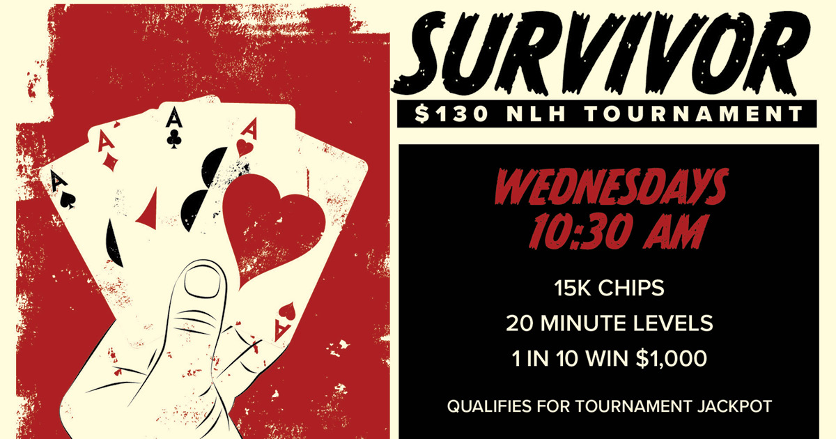 $130 Survivor NLH Tournament