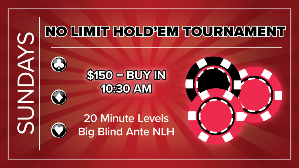 SUNDAY - $150 DEEP STACK NLH 